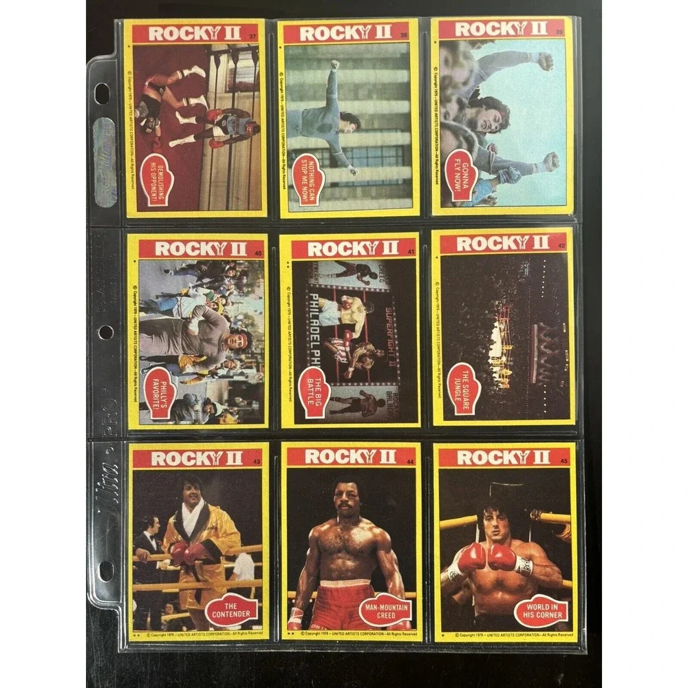 1979 Topps Rocky II 2 Complete 99 Card Trading Card Set NM Vintage Rare Stallone